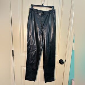 By Egreis Faux Leather Black Pants Medium Dressy Edgy Rave Festival Punk Goth